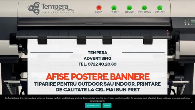 Tiparire Afise, Printare Postere, Bannere - Tempera Advertising