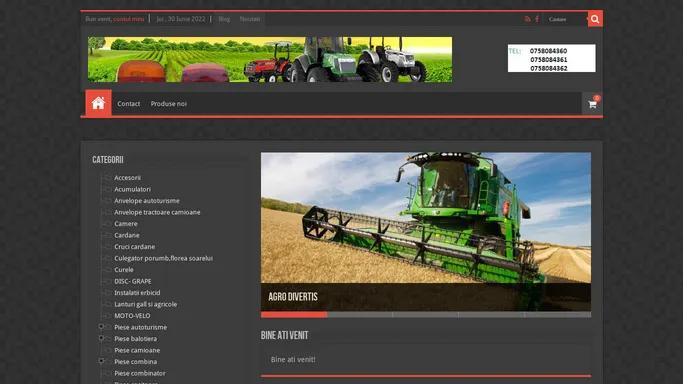 Agro Divertis - magazin online cu piese de schimb pentru utilaje agricole