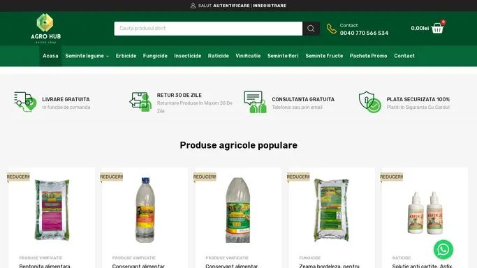 Agrohub - Magazin Agricol Online | Produse Profesionale