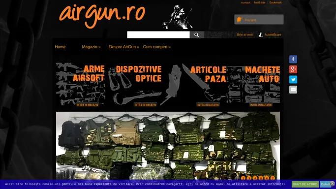 Arme airsoft - echipament - protectii - accesorii - Airgun Bucuresti - Magazin Airsoft