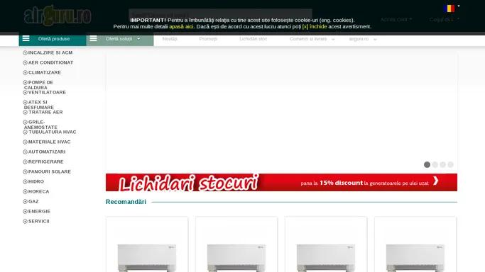 Magazin online cu produse HVAC - Incalzire | Ventilatie | Climatizare