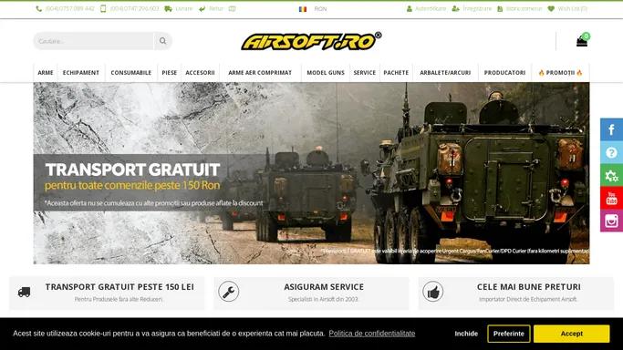 Primul Magazin de Arme Airsoft din Romania - Airsoft.Ro