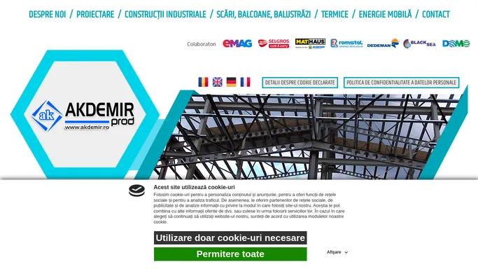 Akdemir Prod Constanta este specializata in constructiile si lucrarile din otel si aluminiu, colateral si in domeniul industriei auto. | www.akdemir.ro