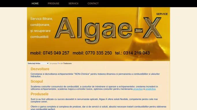 Algae-X Service - Motorina Perfecta