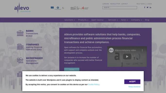 Allevo – Software solutions for financial institutions