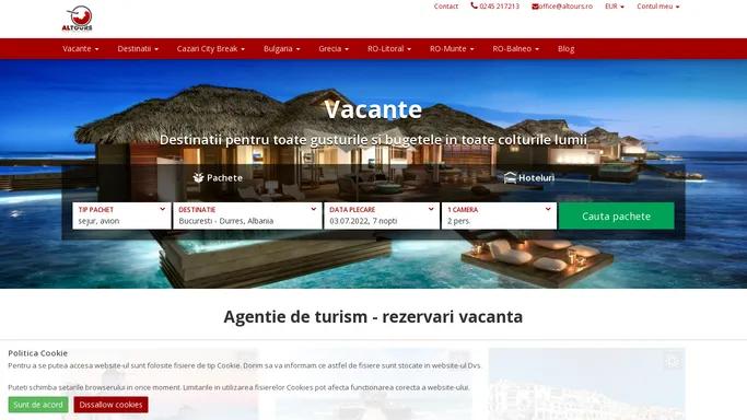 Agentie de turism | Rezervari vacanta online | Altours.ro