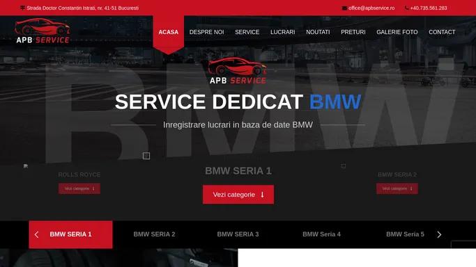 Service dedicat BMW, Revizie, Piese Auto, Diagnoza, Mecanica, Electrica