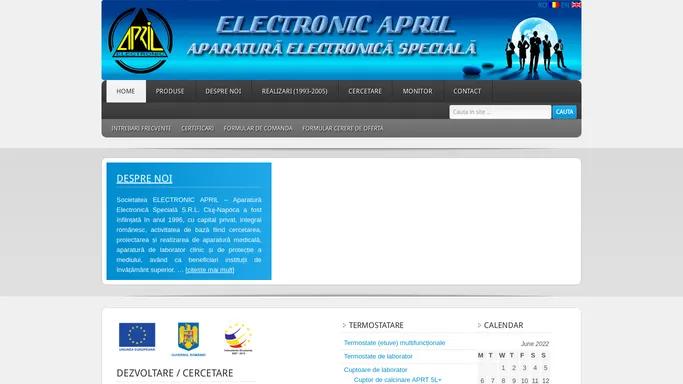 Electronic April — Tehnica si calitate inainte de orice !