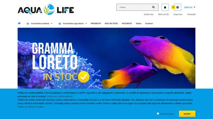 Aqua-Life - accesorii acvaristica|sare|sisteme de iluminat|lampi acvariu led t5|corali LPS SPS|creveti|crabi|pesti|marini