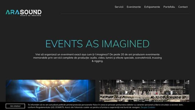 Events as imagined | AraSound