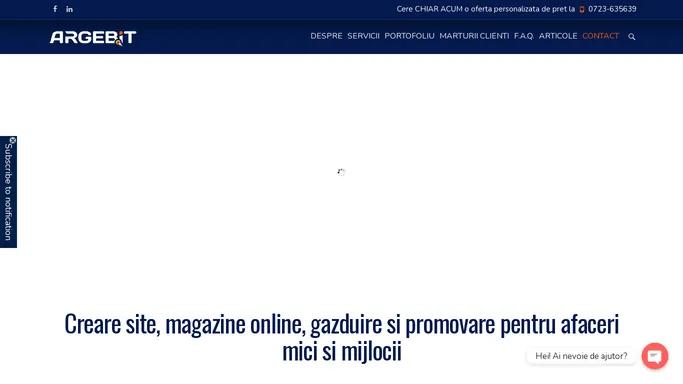 Creare site web | Creare magazin online | Web Design Pitesti