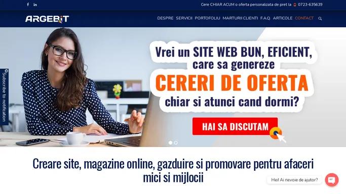 Creare site web | Creare magazin online | Web Design Pitesti