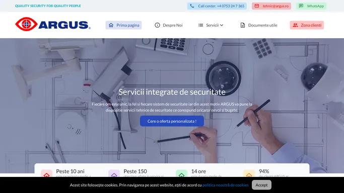 ARGUS – QUALITY SECURITY FOR QUALITY PEOPLE