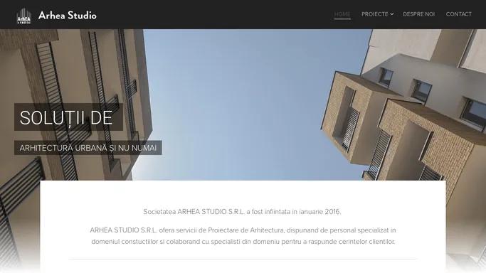 Arhea Studio - Birou Individual Arhitectura / Proiectare