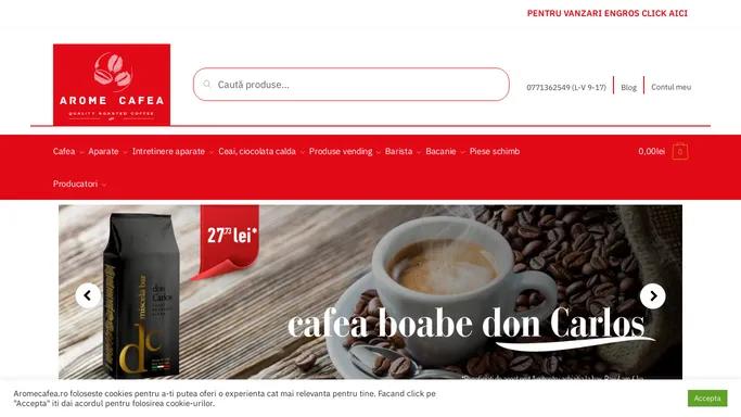 Cafea, ceai, ciocolata calda si produse vending - Aromecafea.ro