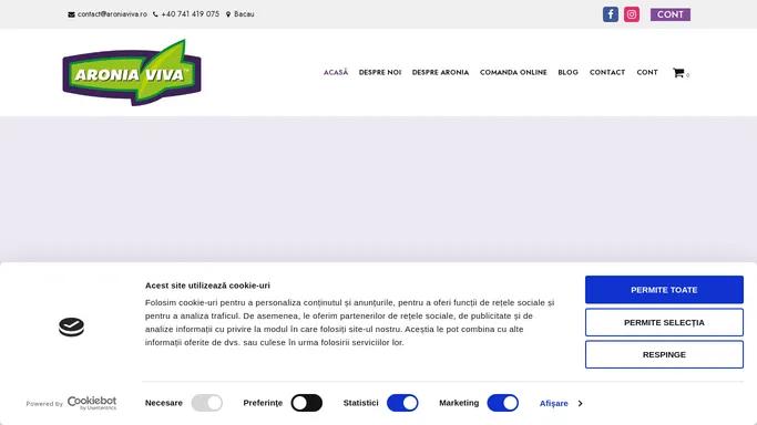 Aronia Viva - Suc 100% natural din aronia