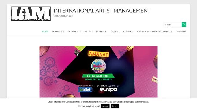 INTERNATIONAL ARTIST MANAGEMENT – Idea, Action, Music!