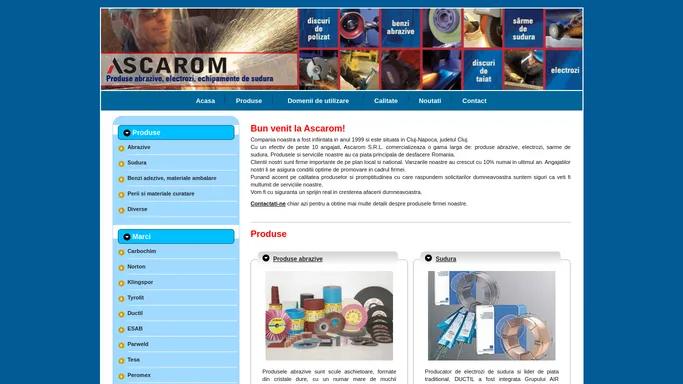 Ascarom – Produse abrazive, electrozi, sarme de sudura, benzi adezive