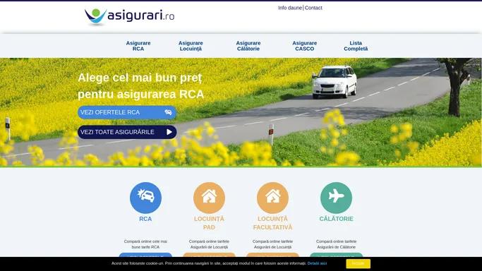 Asigurari.ro - Broker Asigurari Online RCA, CASCO, Locuinta, Calatorie