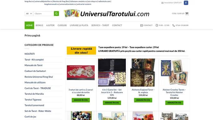universultarotului.com - magazin virtual cu carti, manuale si seturi de Tarot