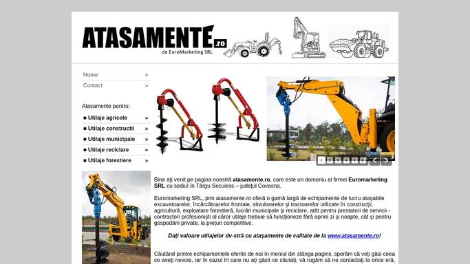 ATASAMENTE.ro de Euromarketing SRL - Atasamente pentru: utilaje agricole, utilaje forestiere, utilaje constructii, utilaje municipale, utilaje reciclare