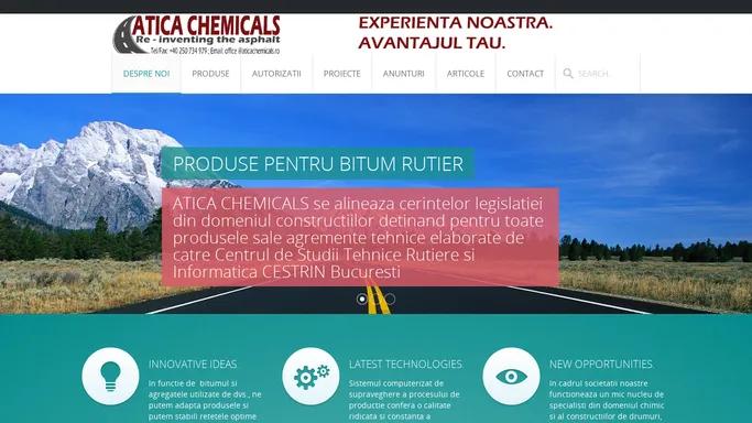 Despre noi - Atica Chemicals - Produse bitum rutier