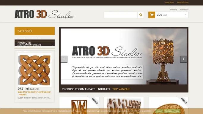 ATRO 3D Studio - Consultanta, concept, proiectare, personalizare, in lemn, MDF, placaj, materiale plastice - ATRO 3D Studio