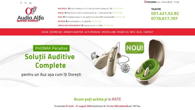 Audio Alfa - Aparate Auditive | Audio Alfa - Aparate Auditive