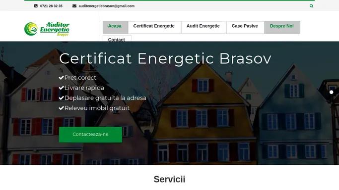 Certificat si Audit Energetic Brasov - 0721 28 32 35