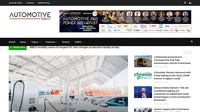 Automotive Today – Automotive Market News