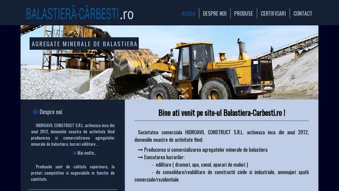 Agregate minerale - Balastiera-Carbesti.ro
