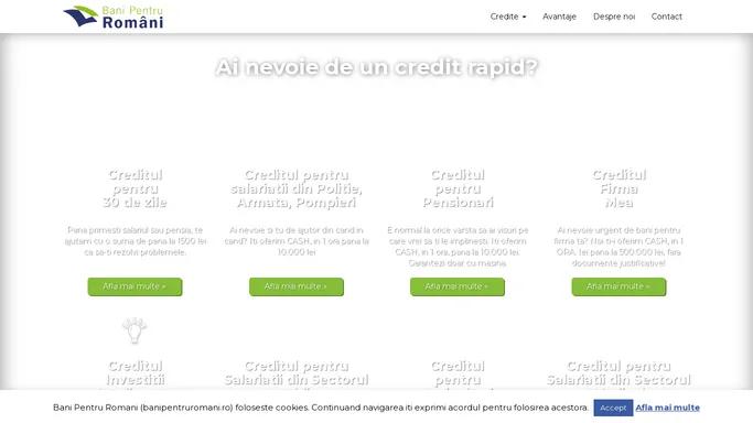 Bani Pentru Romani - Credit Rapid -
