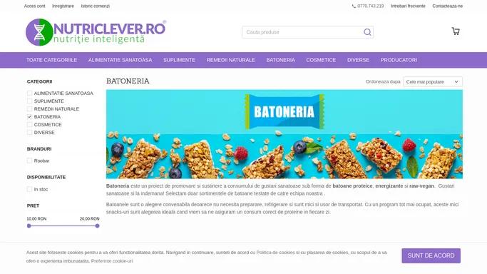 BATONERIA - Nutriclever Shop - Nutritie inteligenta