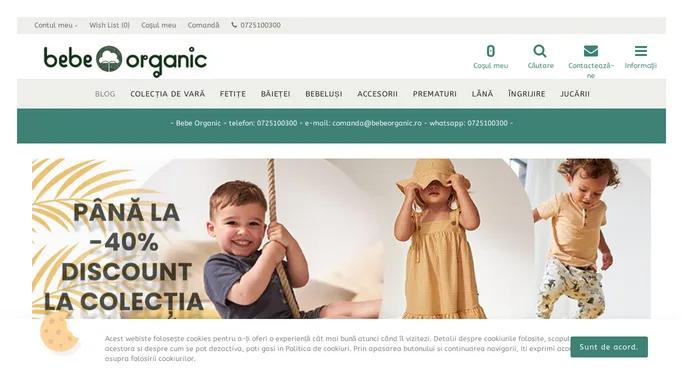 Bebe Organic | Hainute Bumbac Organic si Jucarii Ecologice| pentru Bebelusi si Copii | Bebe Organic suntem Noi