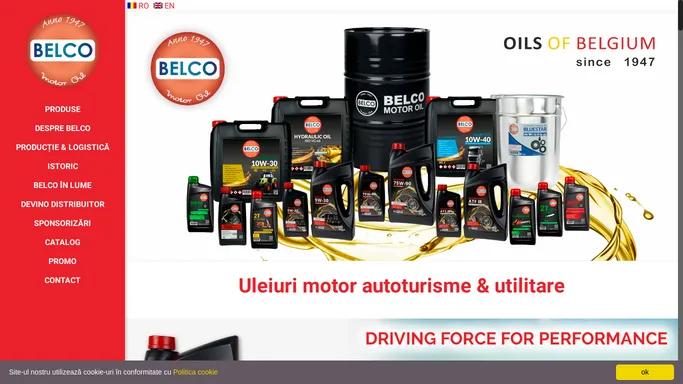 BELCO Romania - Ulei de motor Made in Belgium