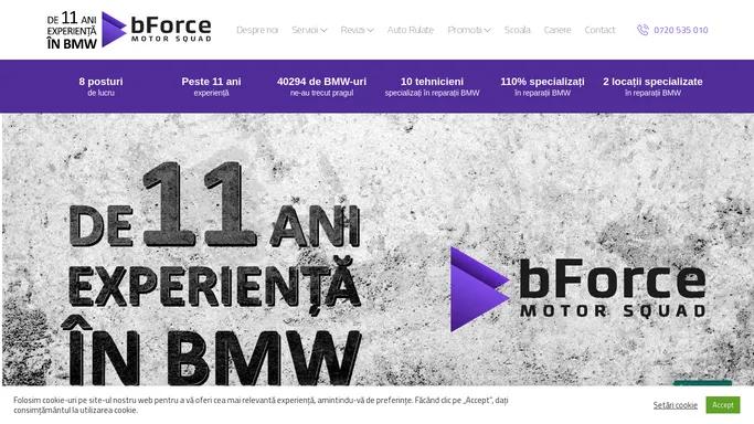 bForce Motor Squad, Service Auto Dedicat BMW, Autorizat RAR