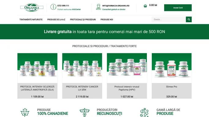 Farmacia Organika, produse naturiste canadiene Organika Health Products Inc.