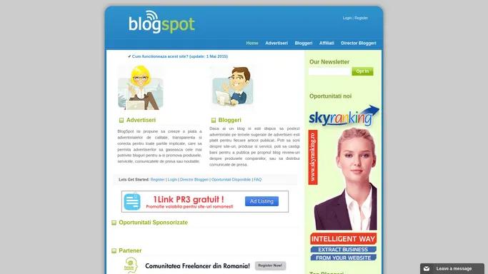 Blogspot - Esti platit ca sa scrii articole sponsorizate!