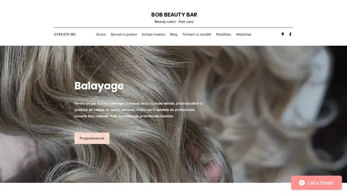 Servicii Profesionale | Bob Beauty Bar | Oradea