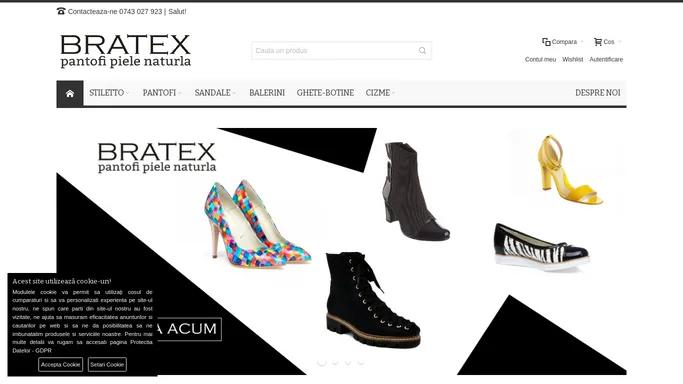 Bratex - Pantofi piele naturala