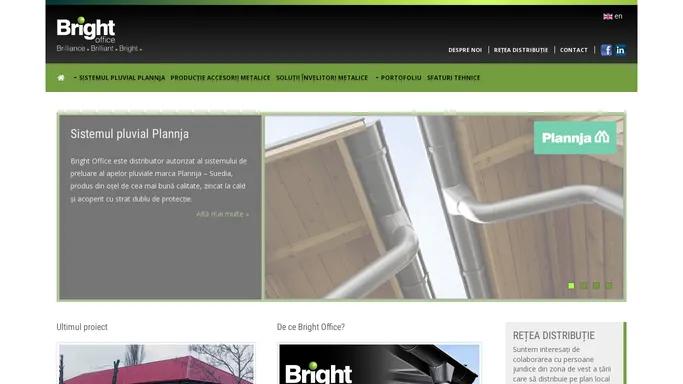 Bright Office Timisoara - distribuitor autorizat al sistemului pluvial Plannja