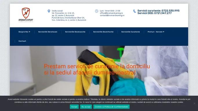 Firma DDD - Deratizare, Dezinsectie, Dezinfectie, Curatenie Profesionala - Bucuresti Ilfov - Bromar Cleaning