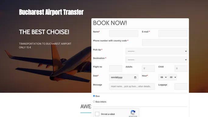 Bucharest Airport (Henri Coanda) (OTP) Transfer | Private transfers and taxi