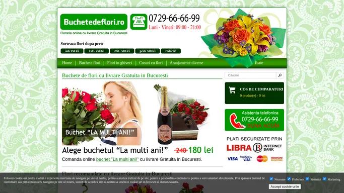 Buchete flori Bucuresti. Comanda flori online cu livrare Gratuita