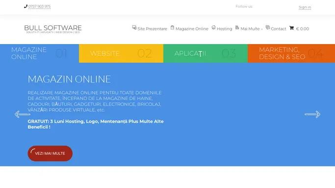 Firma Web Design | Creare Pagini Web si Magazine Online | Aplicatii Mobile iOS - Android | Bull Software Romania