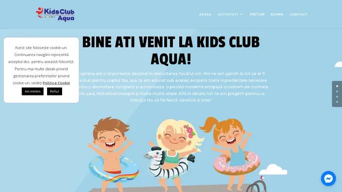 Cursuri inot Copii Bucuresti, Inot Bebelusi - Kids Club Aqua