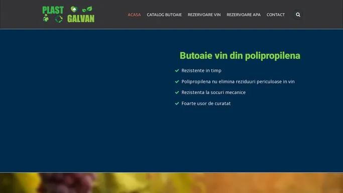 Butoaie Vin - Butoaie Polipropilena - Plast Galvan Impex SRL