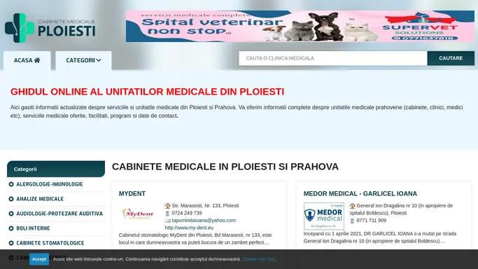 Ghidul Cabinete Medicale Ploiesti si Prahova - clinici, medici, farmacii, spitale