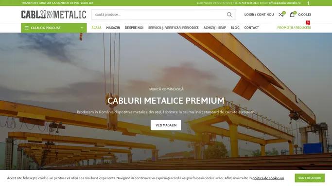 Cablu Metalic – Fabrica de cabluri metalice
