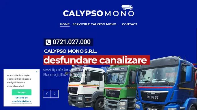 Calypso Mono | Servicii desfundare canalizare Bucuresti Ilfov. Servicii profesionale de vidanjare. – Servicii profesionale de vidanjare.